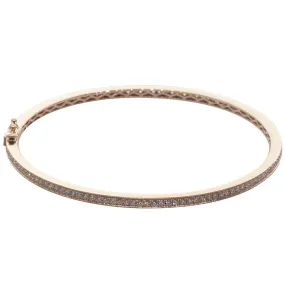 18ct Rose Gold 1.90ct Diamond Bangle