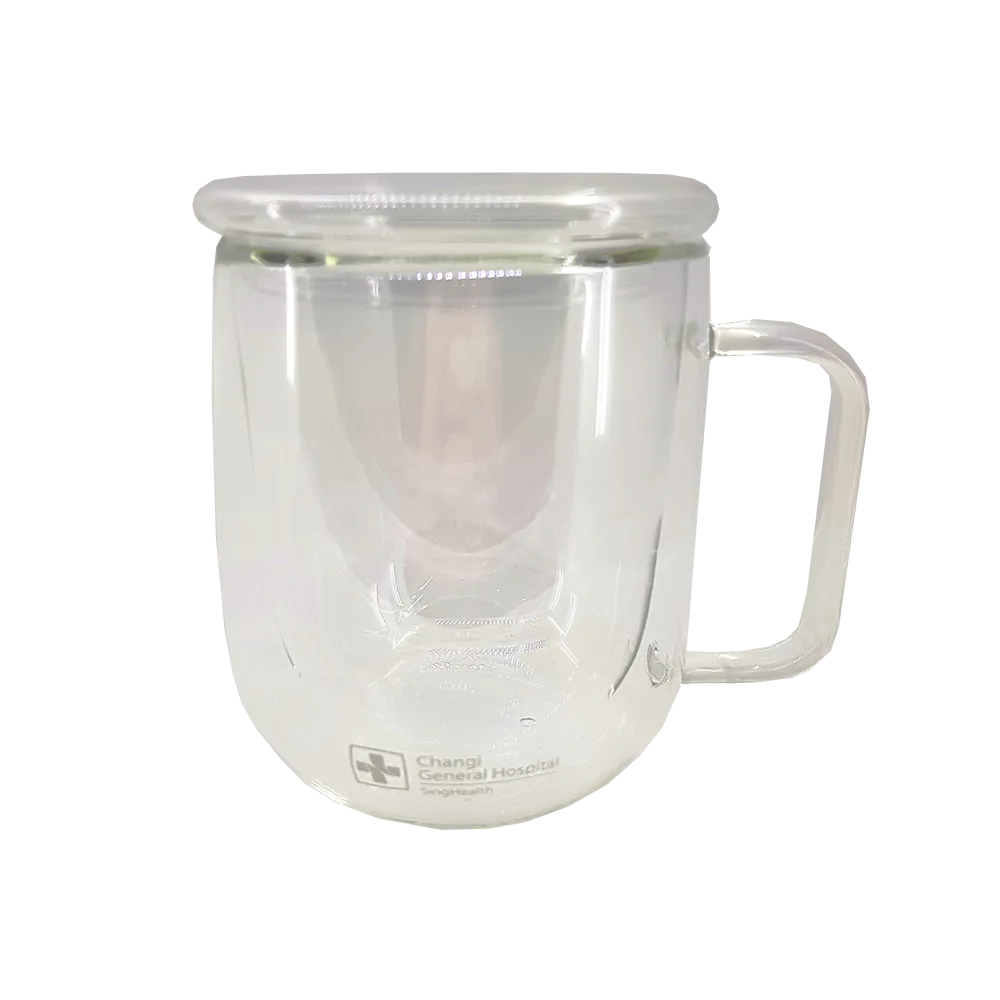 300ml Double Wall Glass Mug