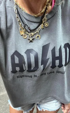 ADHD Garment Dyed Graphic Muscle Tee