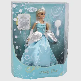 Anlily Doll Snow White Blue Dress Long Blonde Hair