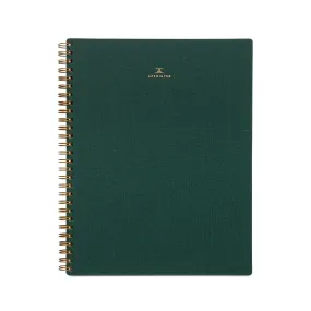 Appointed Notebook in Hunter Green (L) , Lined/Grid/Blank