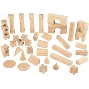 Architectural Wooden Unit Block Set (40 Blocks)