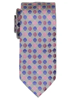 Boy's Tie 18847 Silver/Pink/Blue