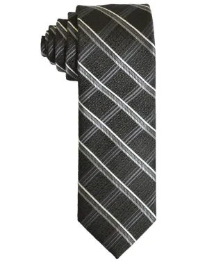 Boy's Tie 21249 Black/Silver