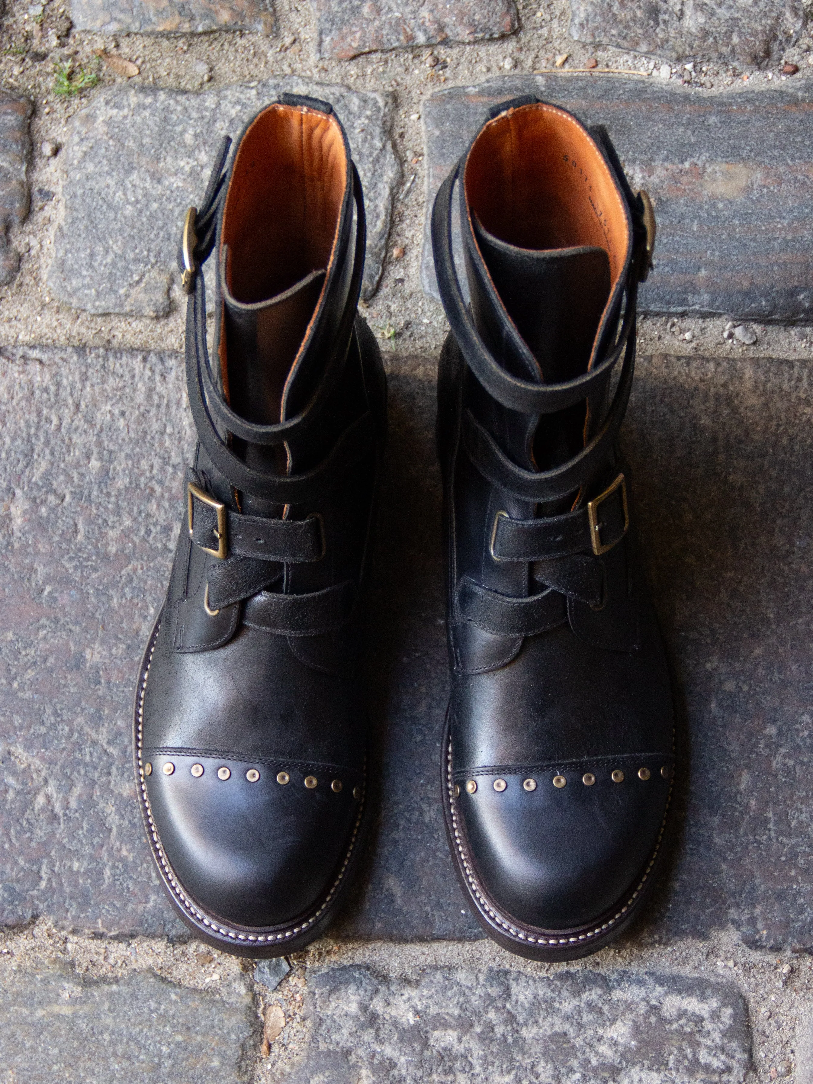 Bright Shoemakers, Tanker Boot, Black Rough-Out/ Black Leather