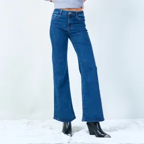 Classic wide-leg denim jeans wholesale