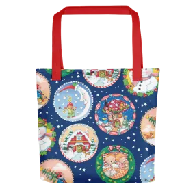 Cottage Christmas Tote Bag