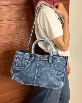 Distressed Jeans Bag