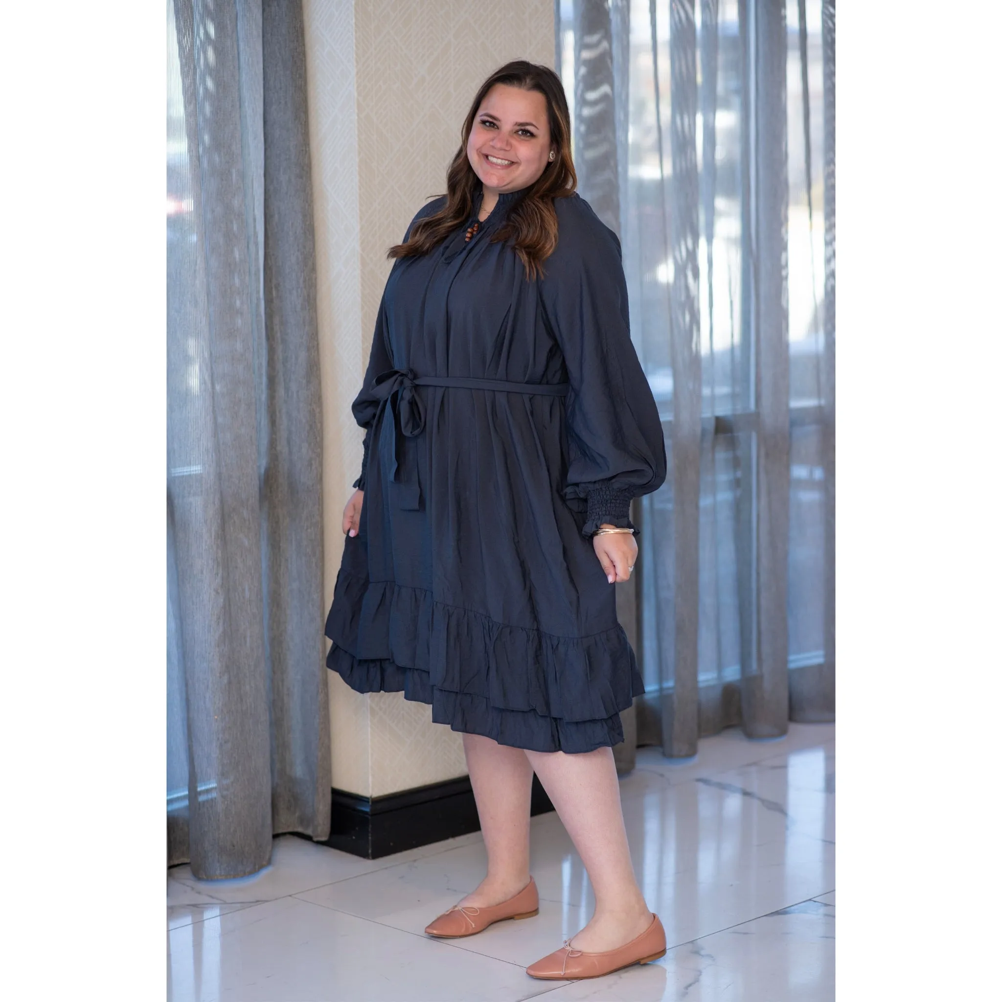 Hannah Dress Navy