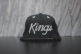 JUST DON Stars LA Kings Script Logo - Black / Black