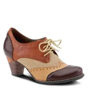 L'ARTISTE BARDOT SHOES - BROWN MULTI LEATHER