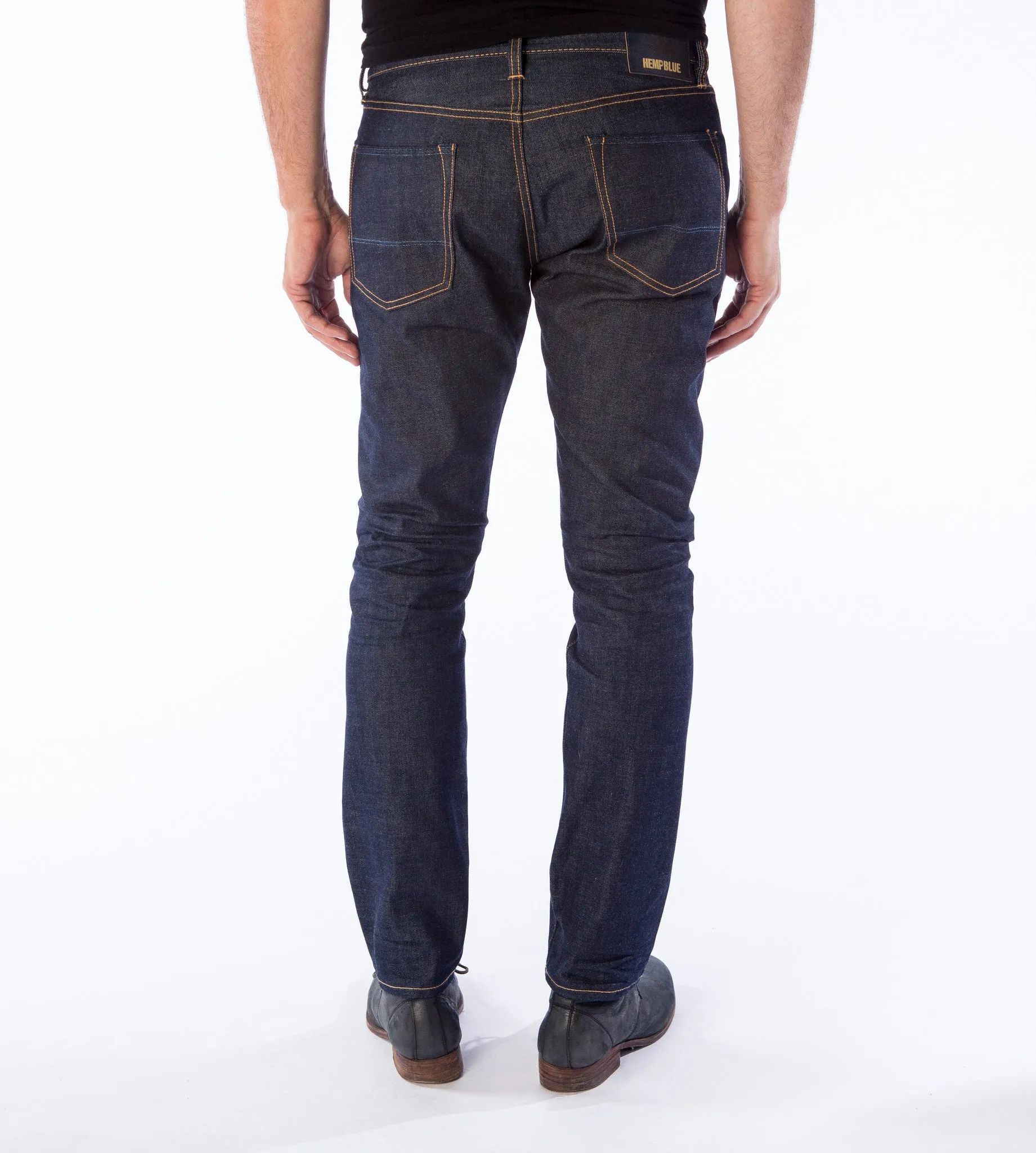 Men's Straight Fit Premium Hemp Blend in Rigid Dark