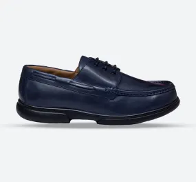 Mens Wide Fit Tredd Well Dean Shoes Navy Boat Shoes