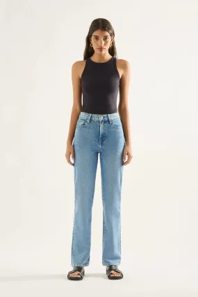 OUTLAND DENIM Zoe High Straight Jean, Cadence Blue