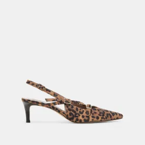 PAMLA MID HEELS LEOPARD SUEDE