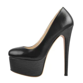 Pumps Queen Tigers (Matte black)