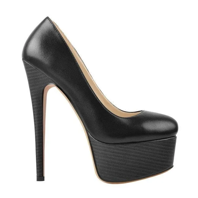 Pumps Queen Tigers (Matte black)