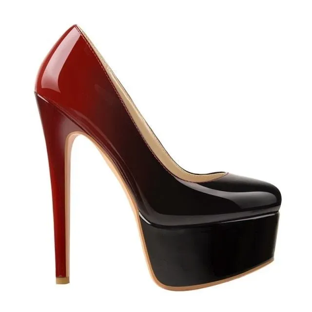 Pumps Queen Tigers (Red and black)