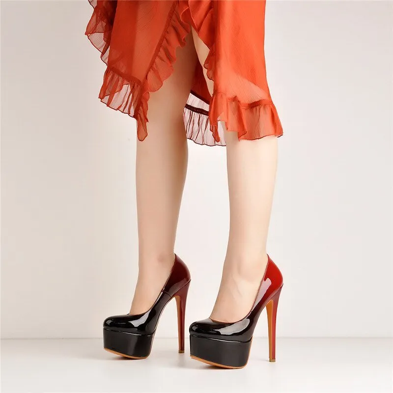 Pumps Queen Tigers (Red and black)