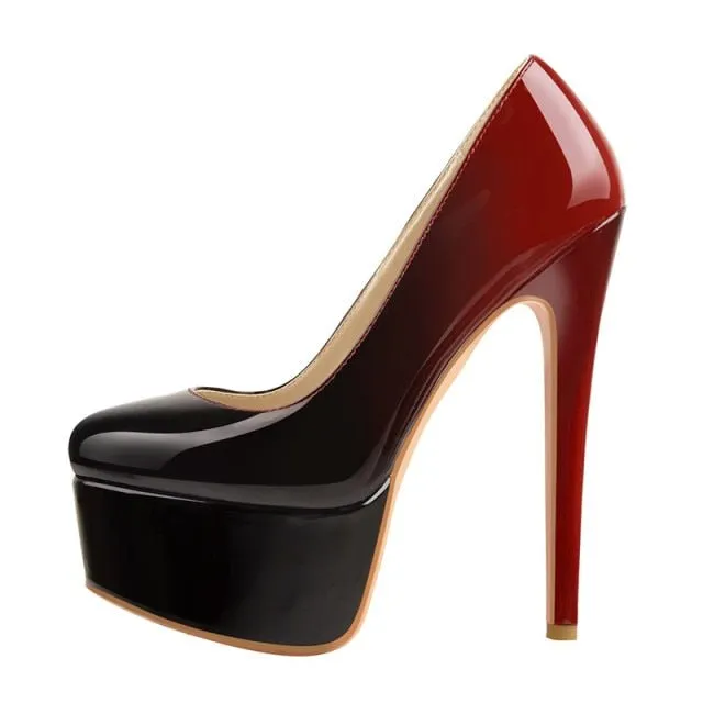 Pumps Queen Tigers (Red and black)