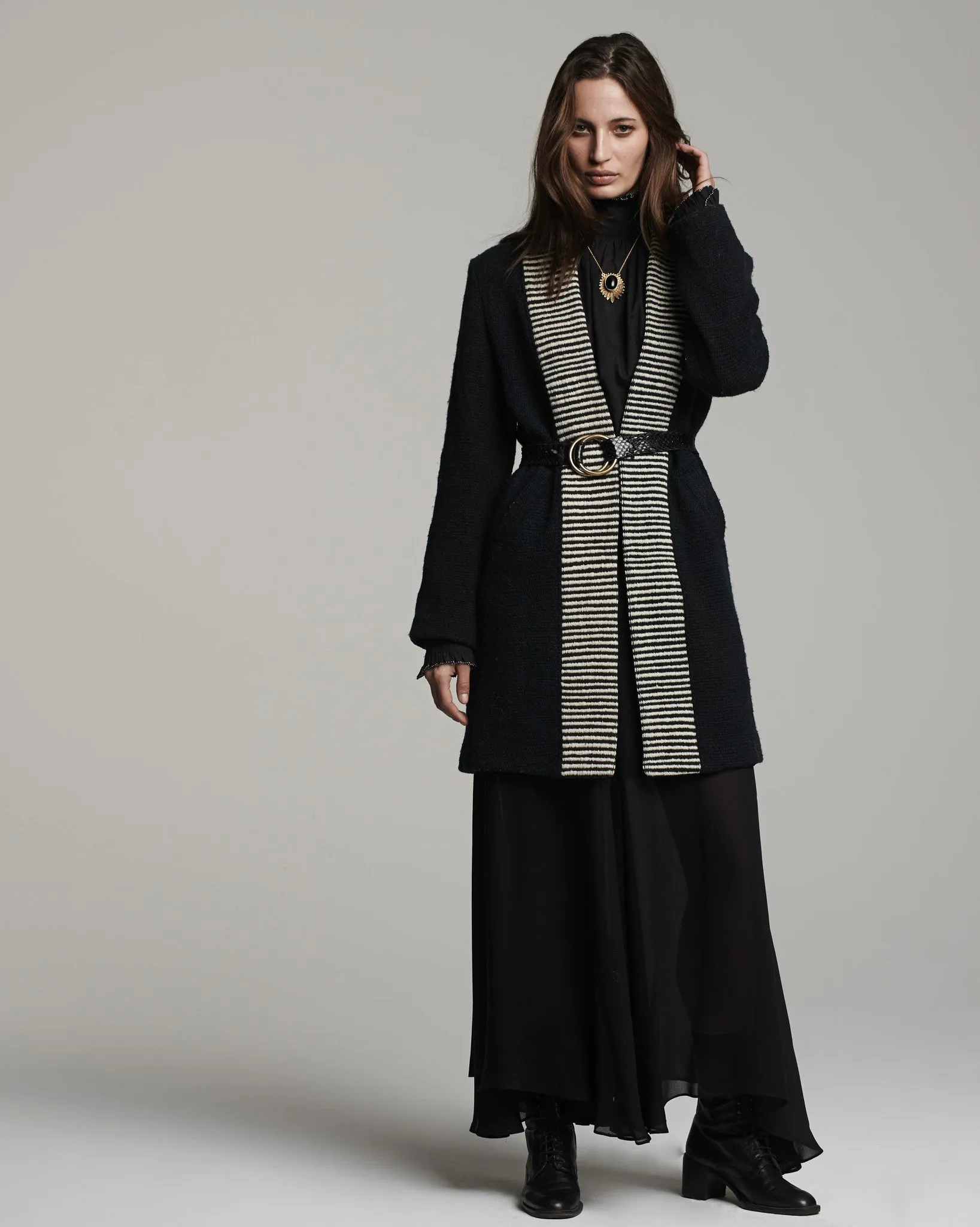 Textile Lapel Coat