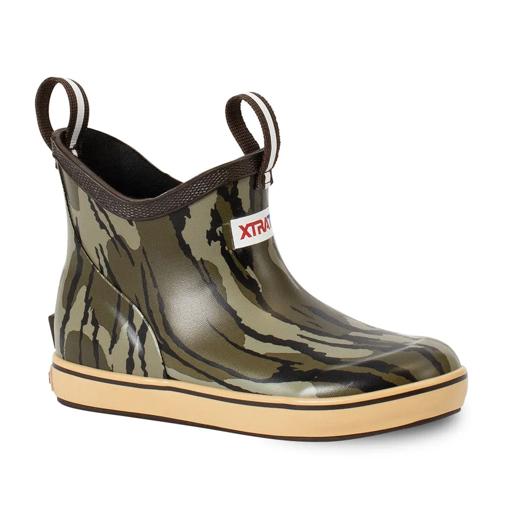 XTRATUF Little   Big Kids Ankle Deck Boots- Mossy Oak